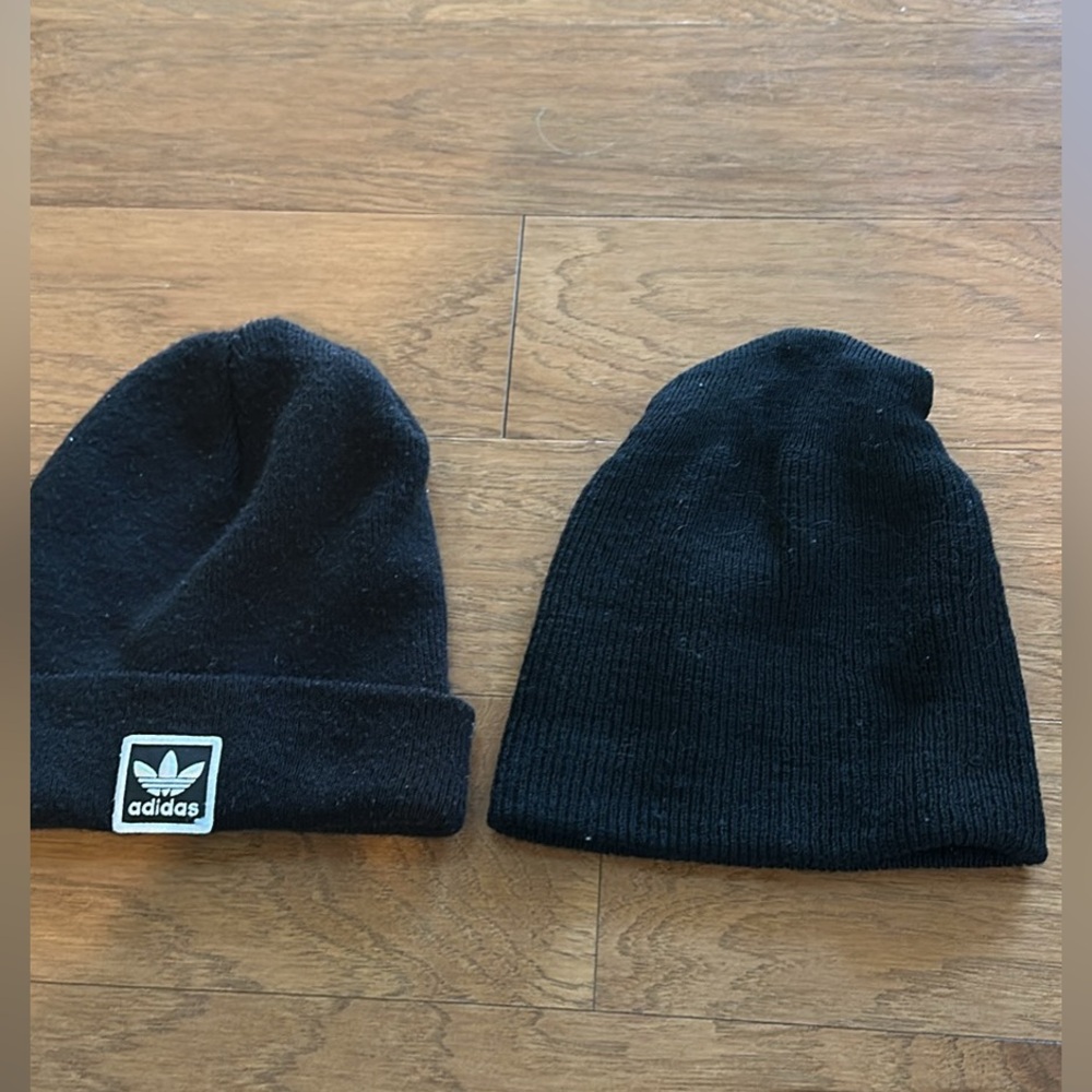 Set of kids black hats